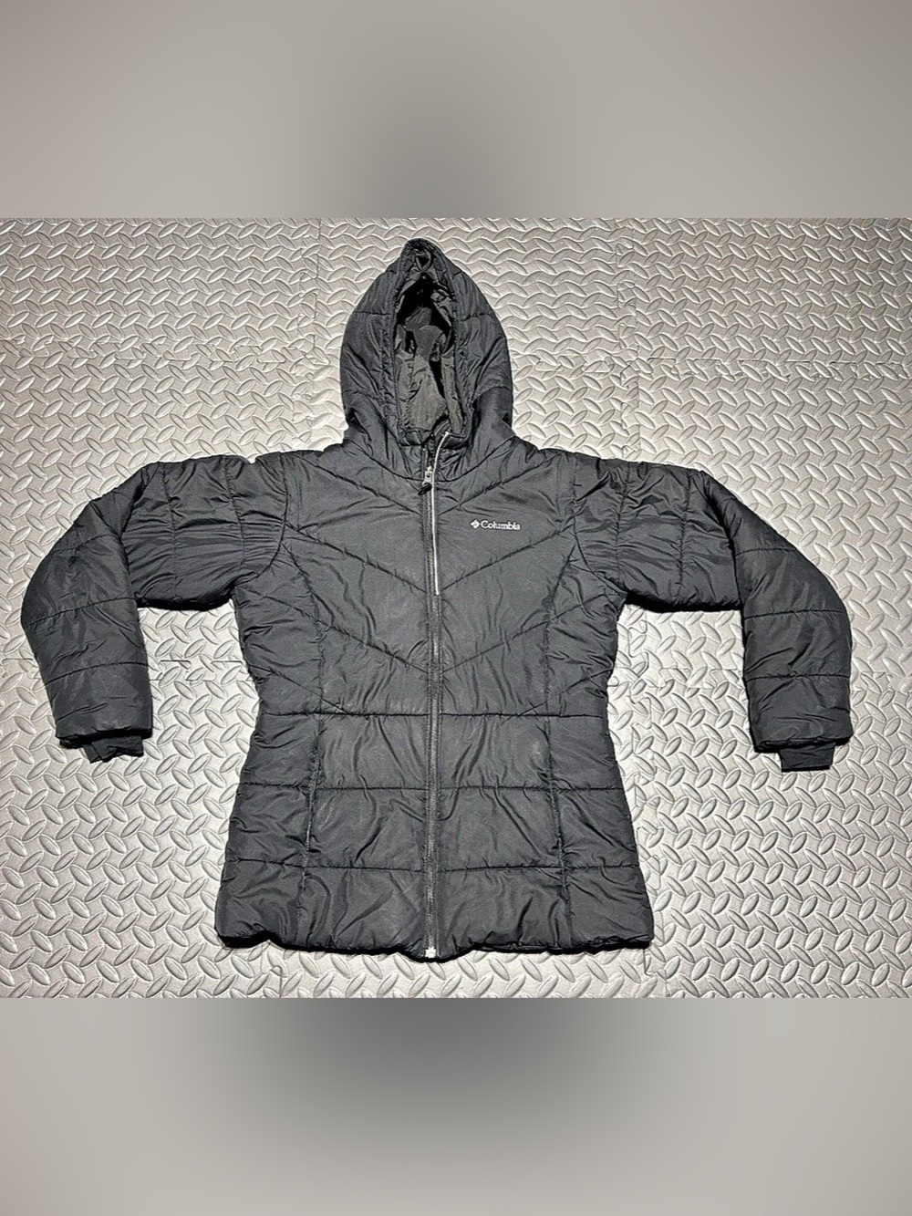Columbia Kids Hooded Puffer Jacket Black